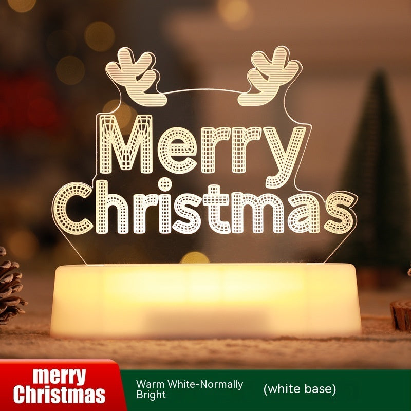 Christmas Decoration 3D Lamp Acrylic LED Night Lights New Year Valentines Day Christmas Kids Gift Christmas Ornaments Christmas Decoration 3D Lamp Acrylic LED Night Lights New Year Valentines Day Christmas Kids Gift Christmas Ornaments